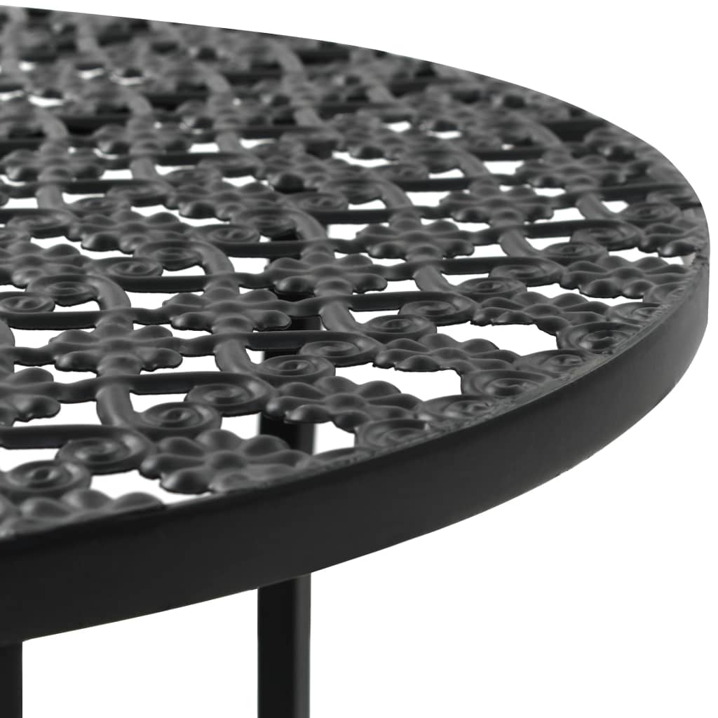 bistrobord 40 x 70 cm metal sort