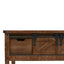 konsolskab i massivt grantræ 131 x 35,5 x 75 cm brun