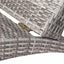 foldbar liggestol med hynde polyrattan grå