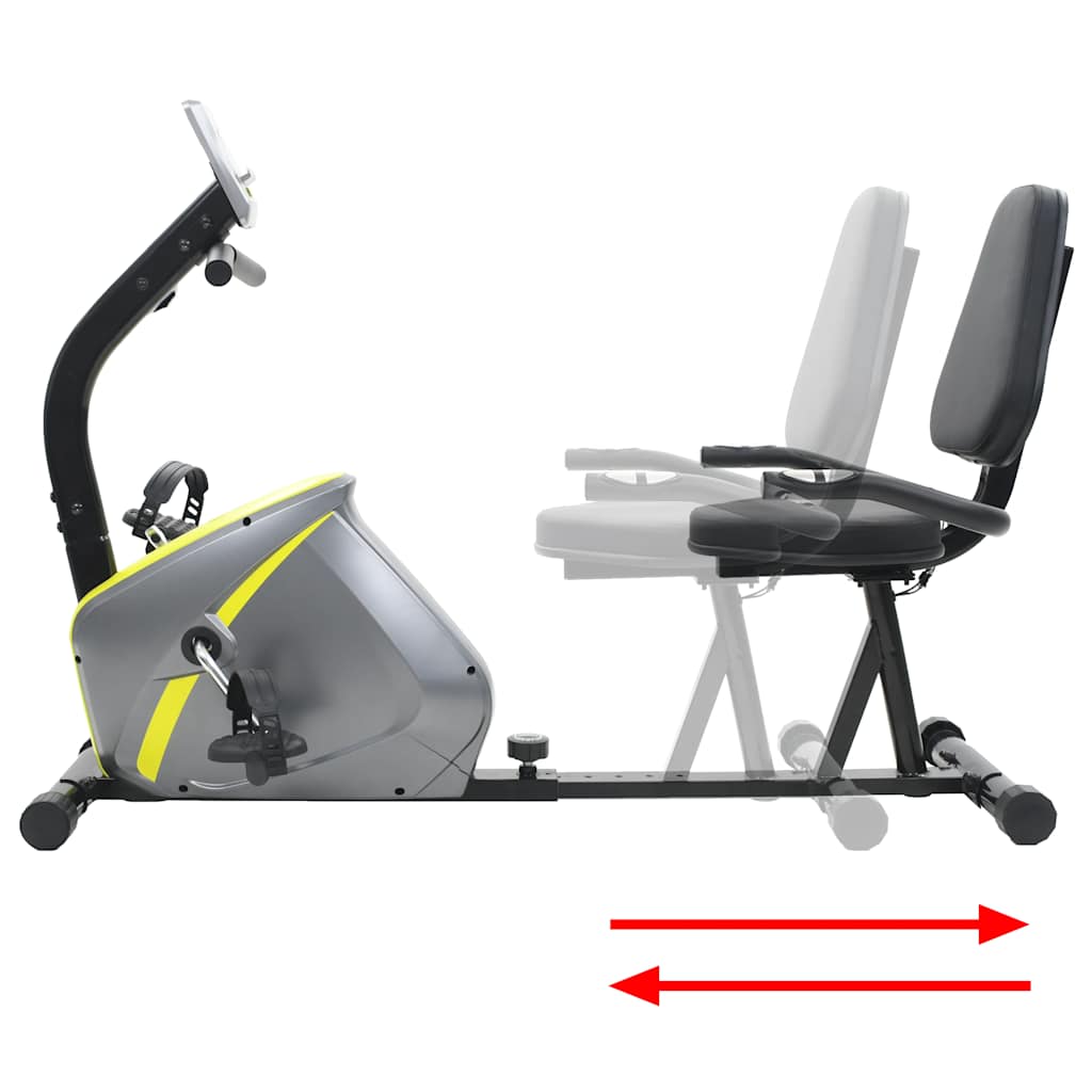 magnetisk liggende motionscykel med pulsmåler