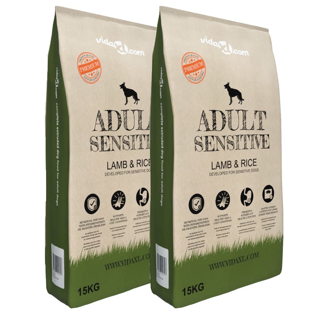 luksustørfoder til hunde Adult Sensitive Lamb & Rice (2 x 15 kg)
