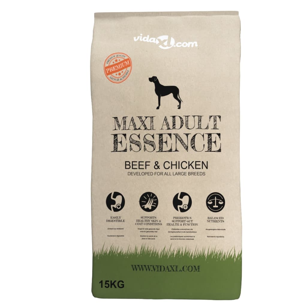 tørfoder til hunde Maxi Adult Essence Beef&Chicken (2 x 15 kg)
