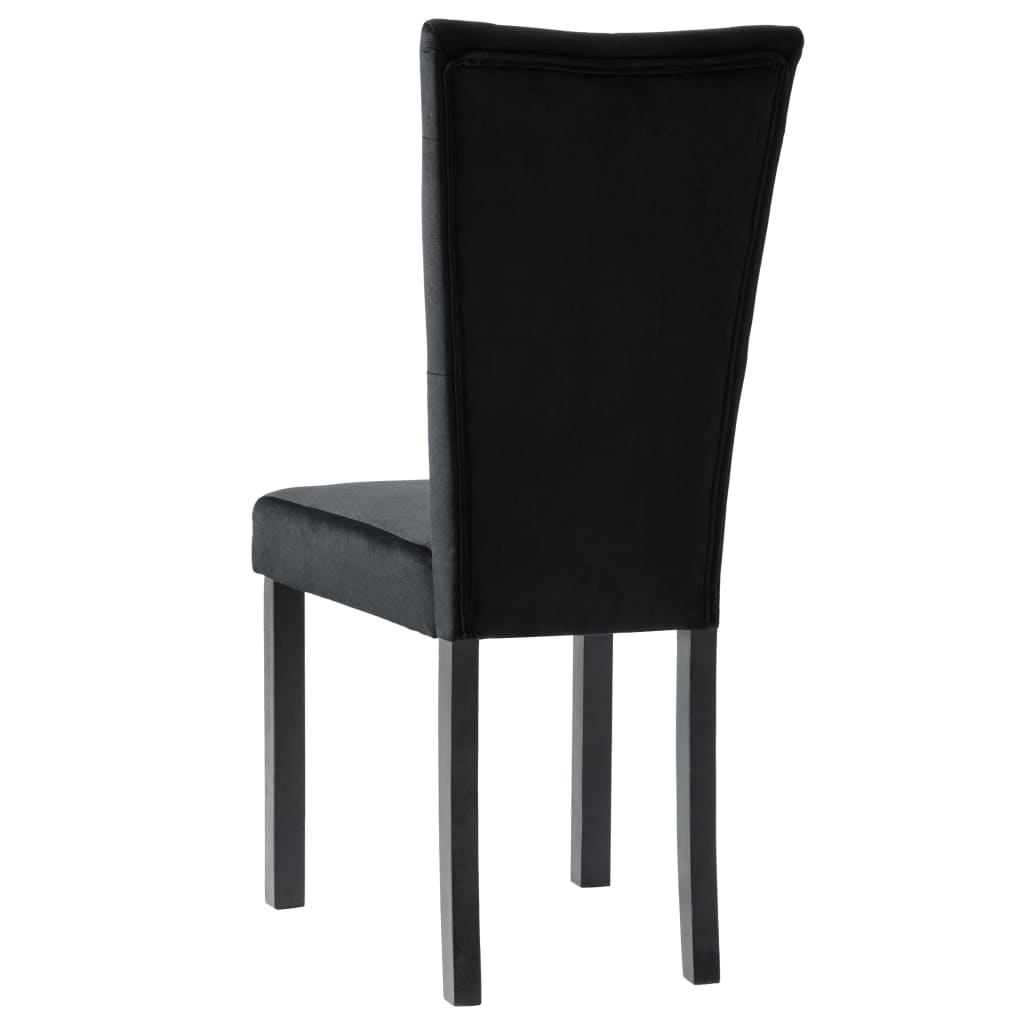 spisebordsstole 6 stk. velour sort
