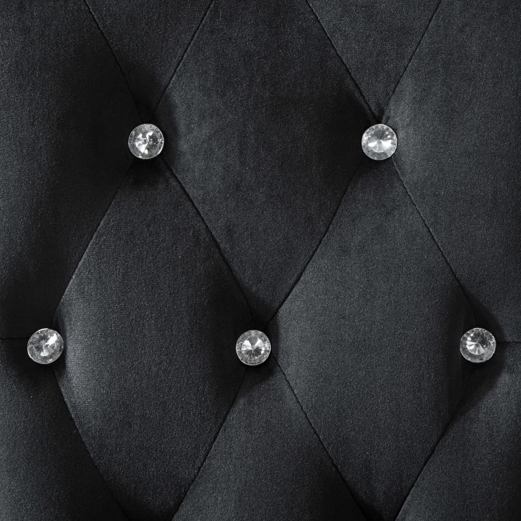 spisebordsstole 6 stk. velour sort