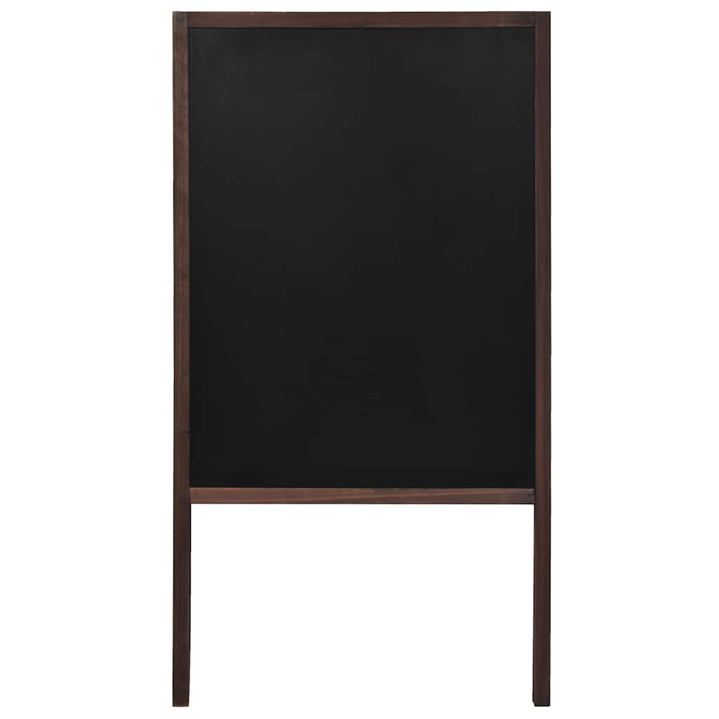 dobbeltsidet tavle cedertræ fritstående 60 x 80 cm