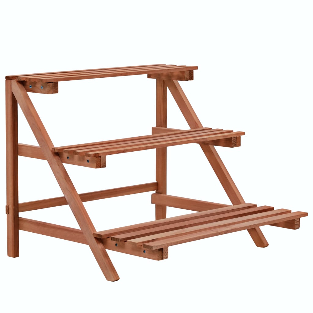plantestativ i 3 niveauer cedertræ 48 x 45 x 40 cm