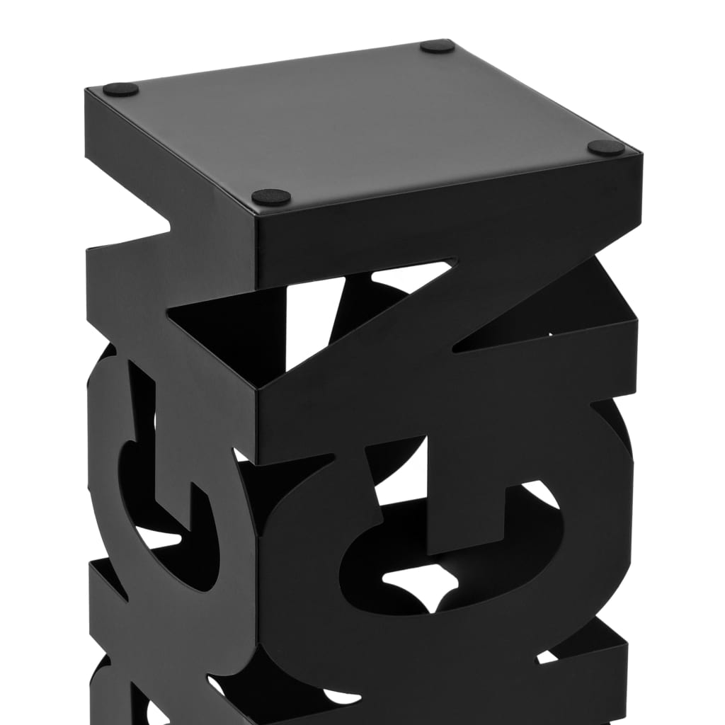 paraplystativ design stål sort