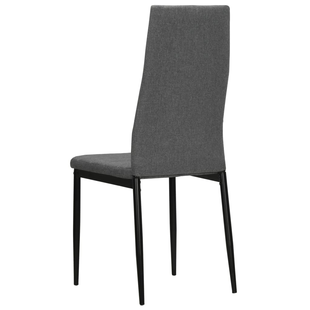 spisebordsstole 4 stk. stof lysegrå