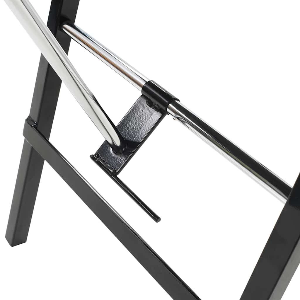 mobil ansigtsbehandlingsstol kunstlæder 185 x 78 x 76 cm sort
