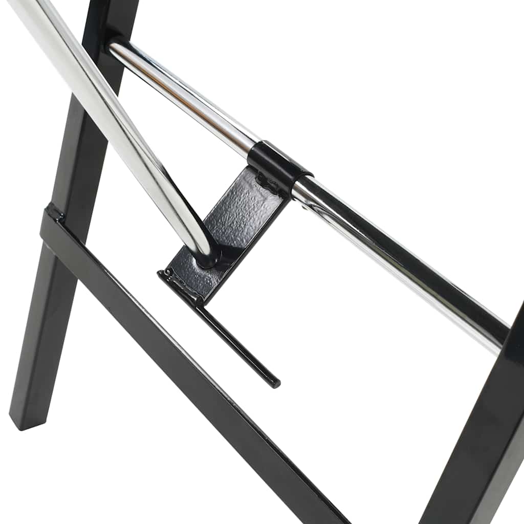 mobil ansigtsbehandlingsstol kunstlæder 185 x 78 x 76 cm sort