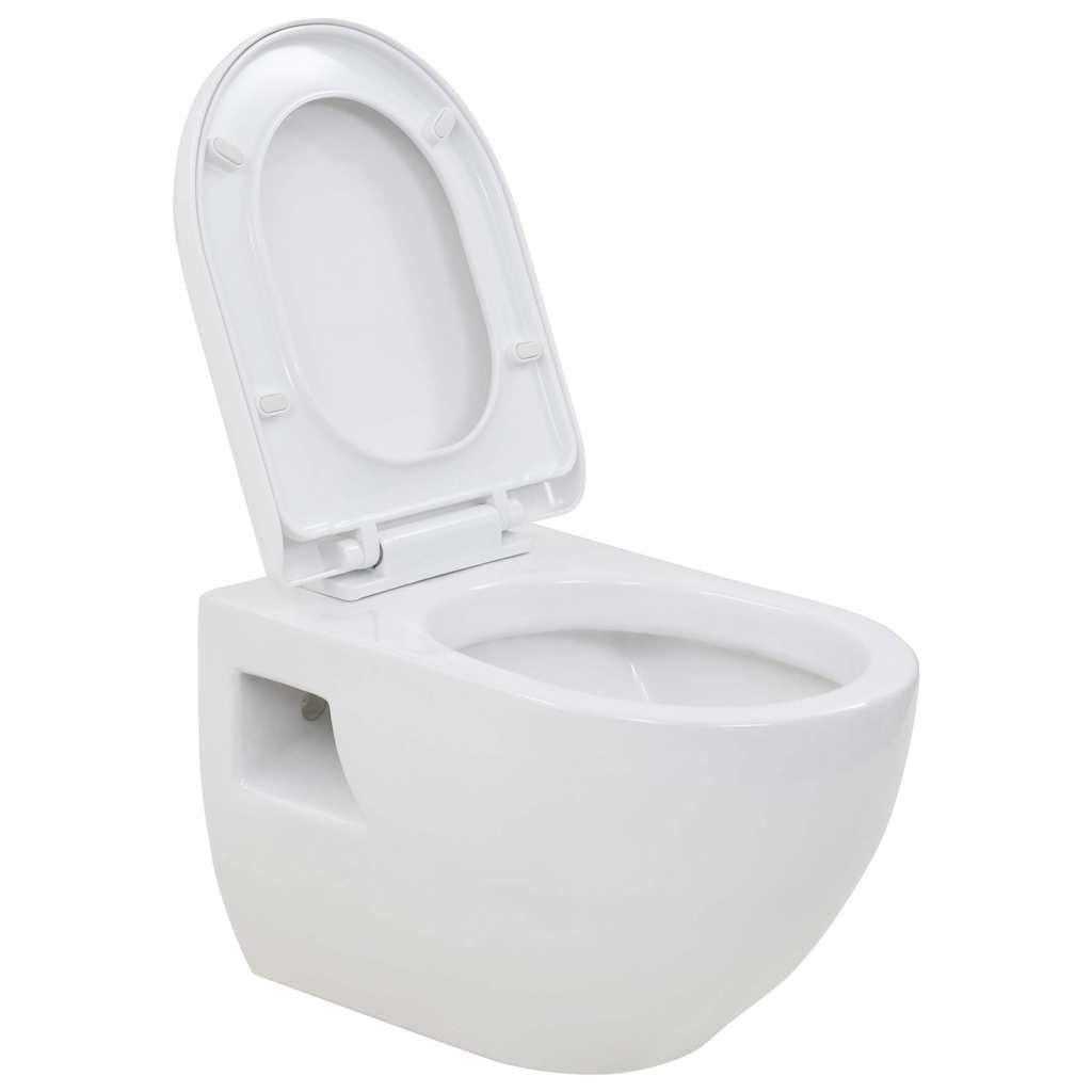væghængt toilet keramik hvid