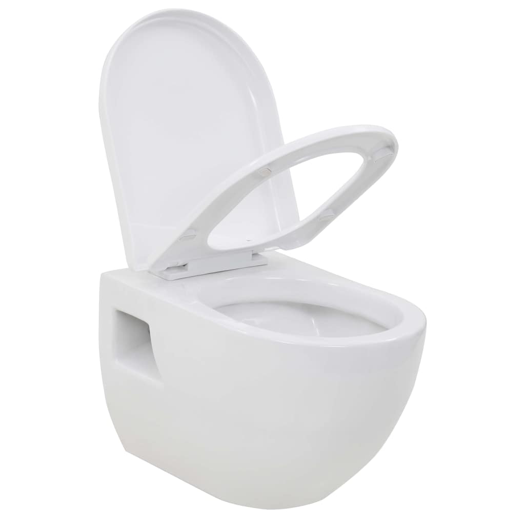 væghængt toilet keramik hvid
