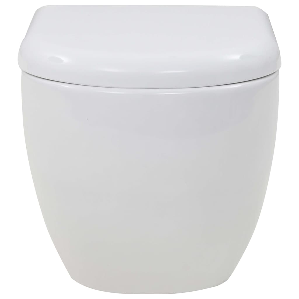 væghængt toilet keramik hvid