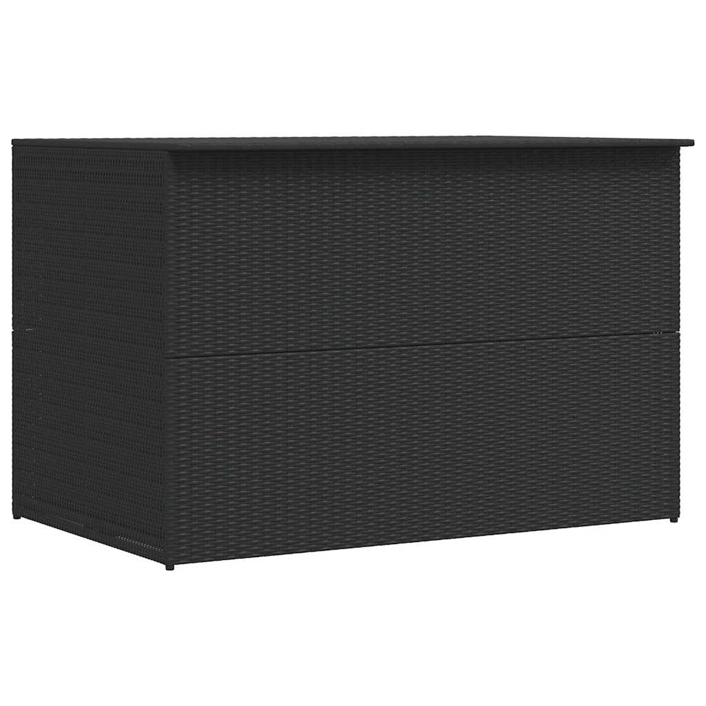 udendørs opbevaringskasse 150x100x100 cm polyrattan sort