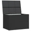 udendørs opbevaringskasse 150x100x100 cm polyrattan sort