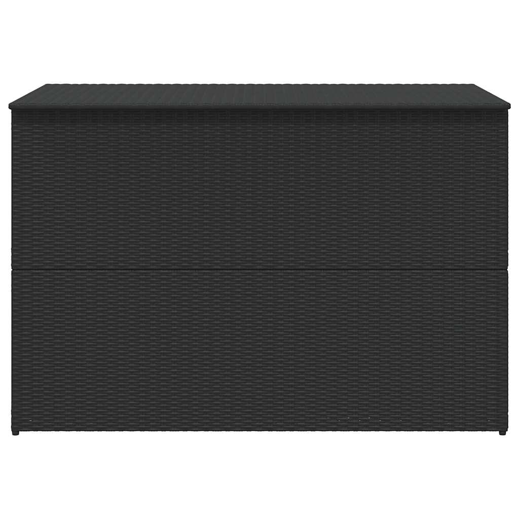 udendørs opbevaringskasse 150x100x100 cm polyrattan sort