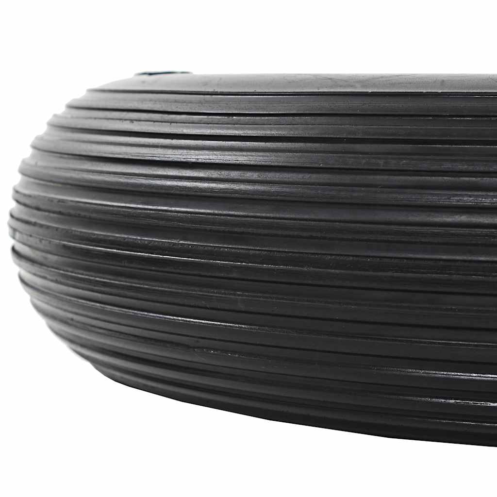 trillebørshjul med aksel massivt PU 4.00-8 390 mm