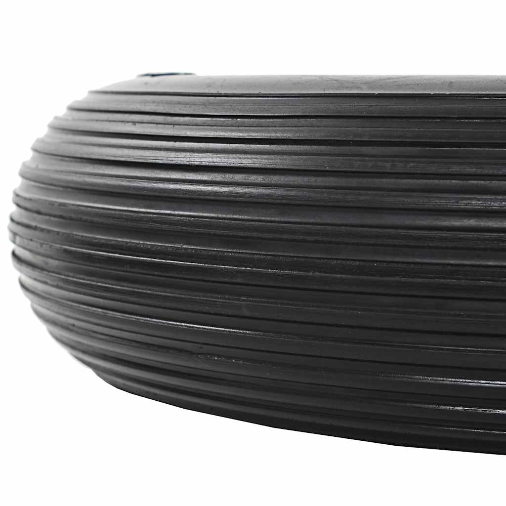 trillebørshjul med aksel 2 stk. massivt PU 4.00-8 390 mm