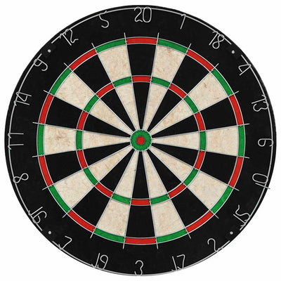 professionel dartskive i sisal med 6 dartpile
