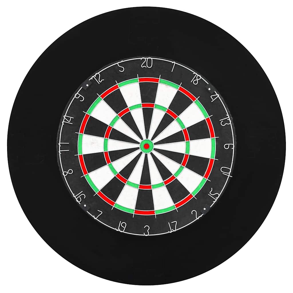 professionel dartskive i sisal med 6 dartpile og ramme