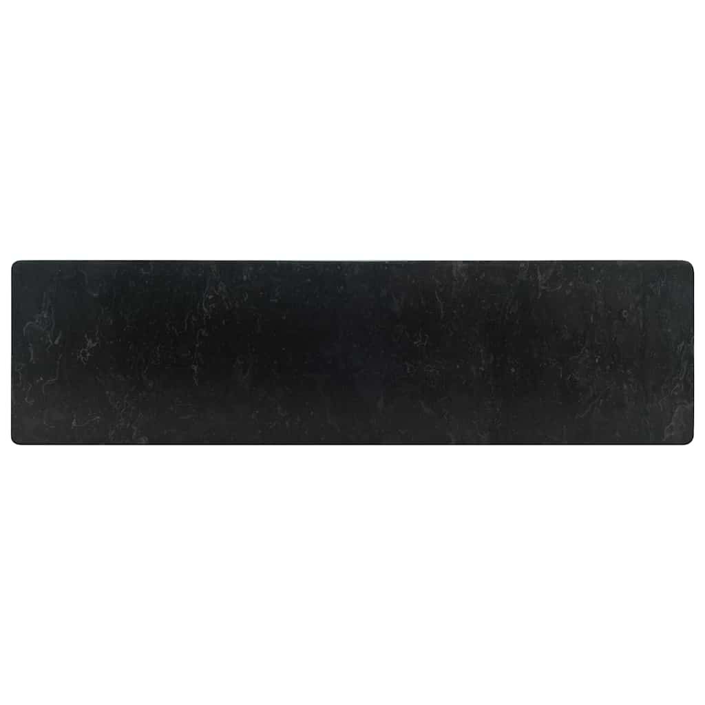 håndvask 45x30x12 cm marmor sort højglans