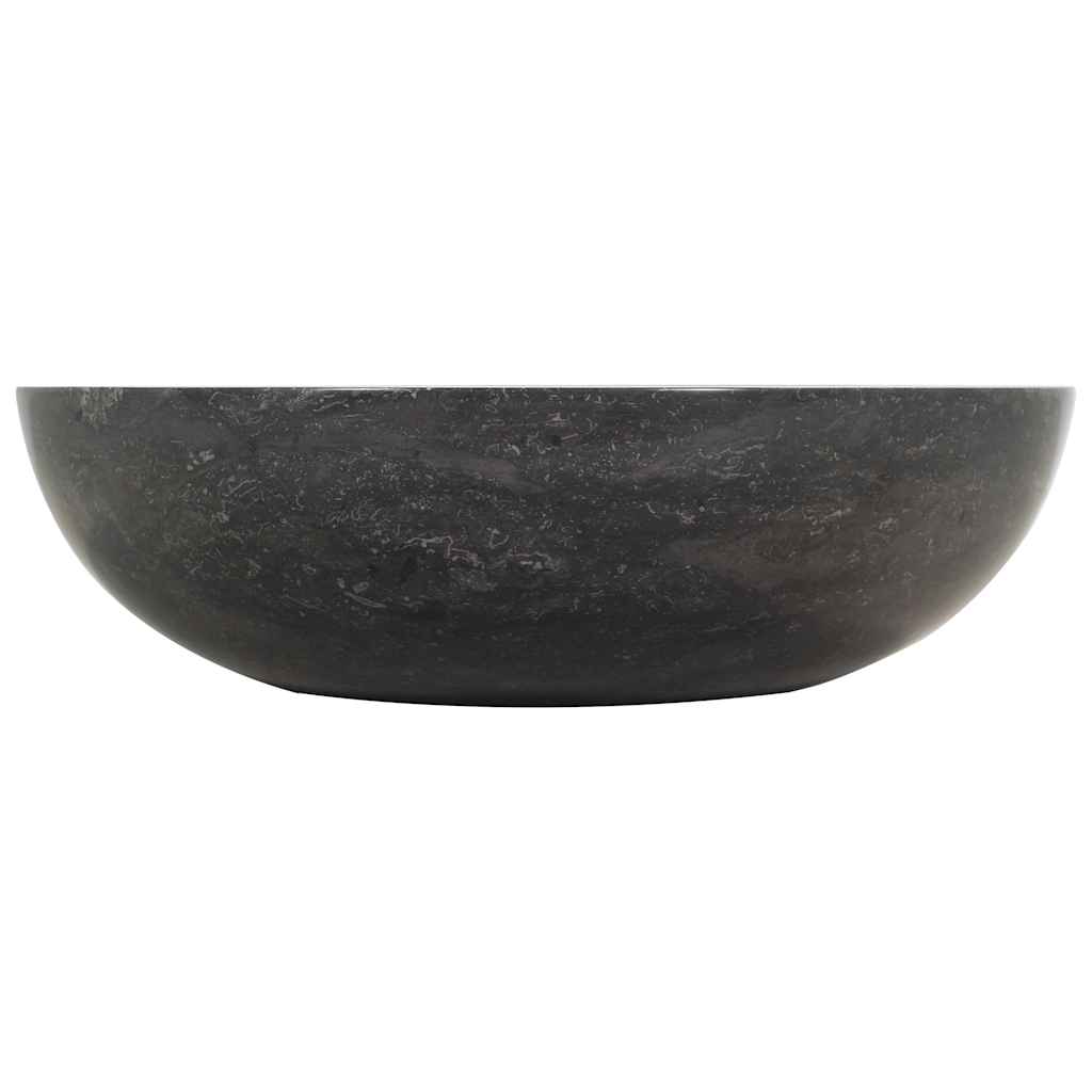 håndvask 40 x 12 cm marmor sort
