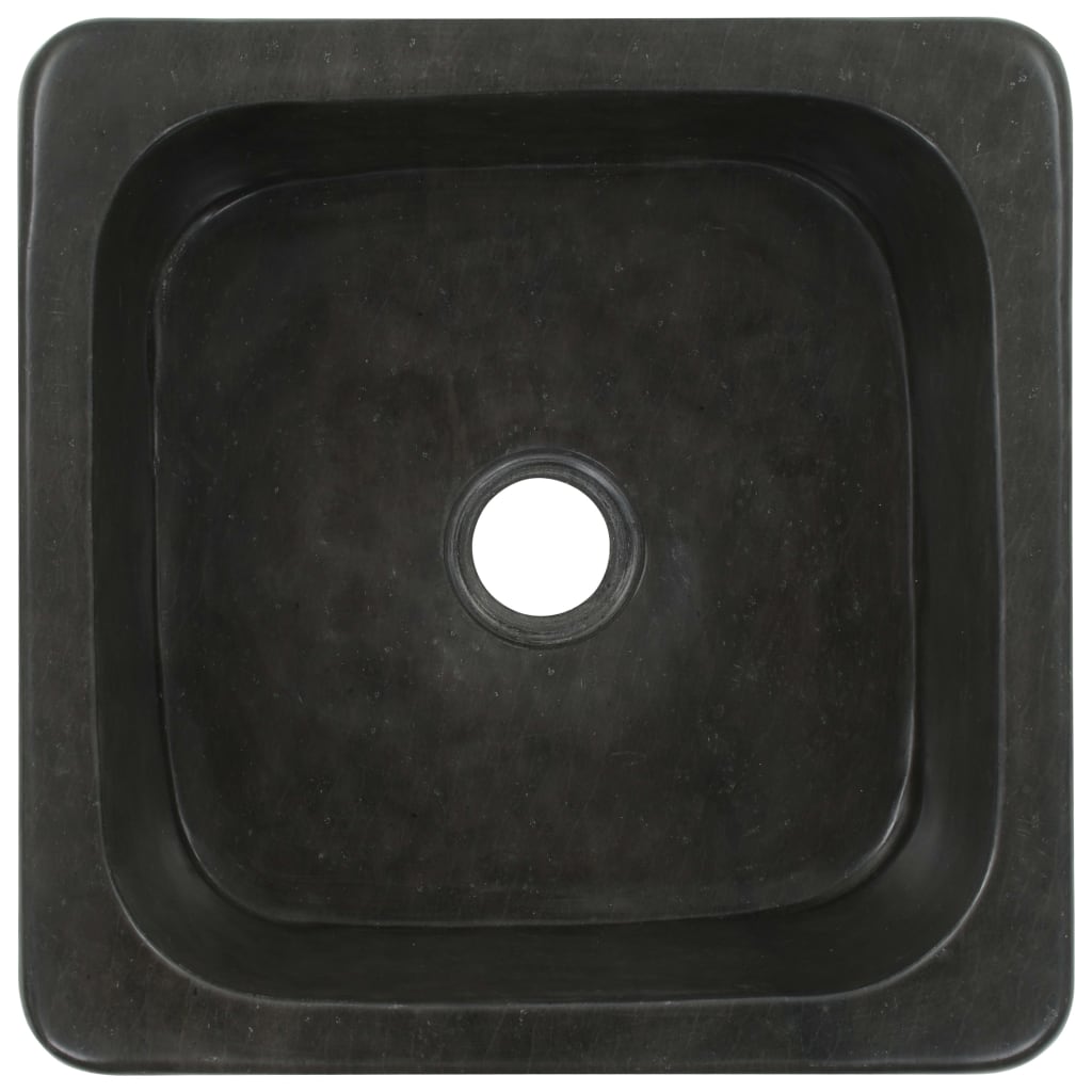 håndvask 30x30x15 cm flodsten sort