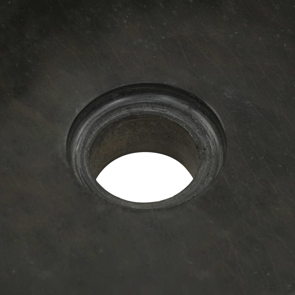 håndvask 30x30x15 cm flodsten sort