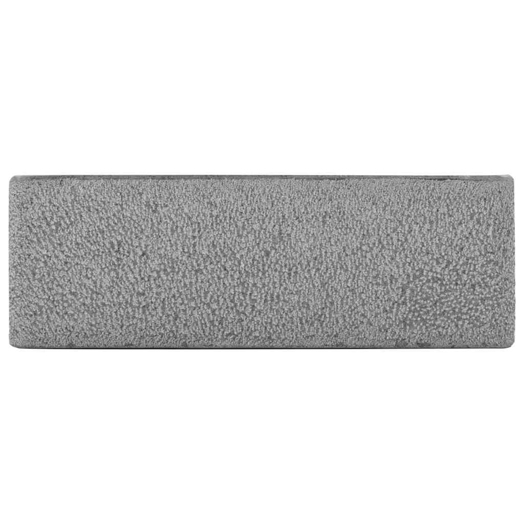 håndvask 45 x 30 x 15 cm flodsten sort