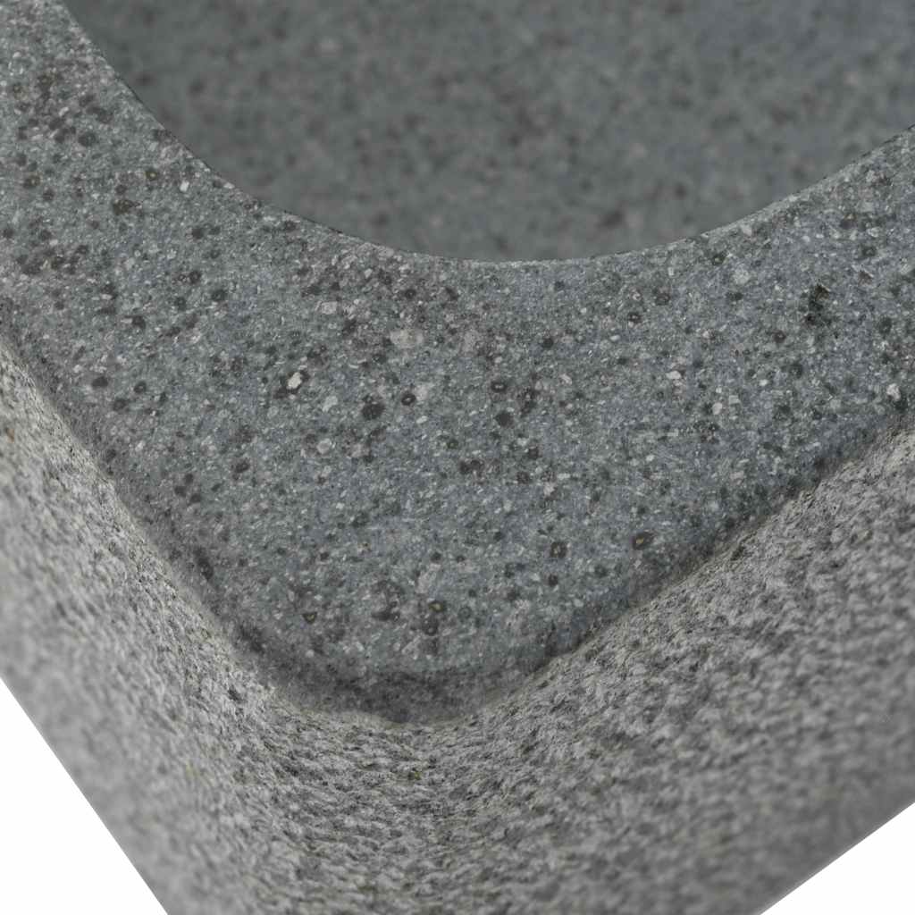 håndvask 45 x 30 x 15 cm flodsten sort