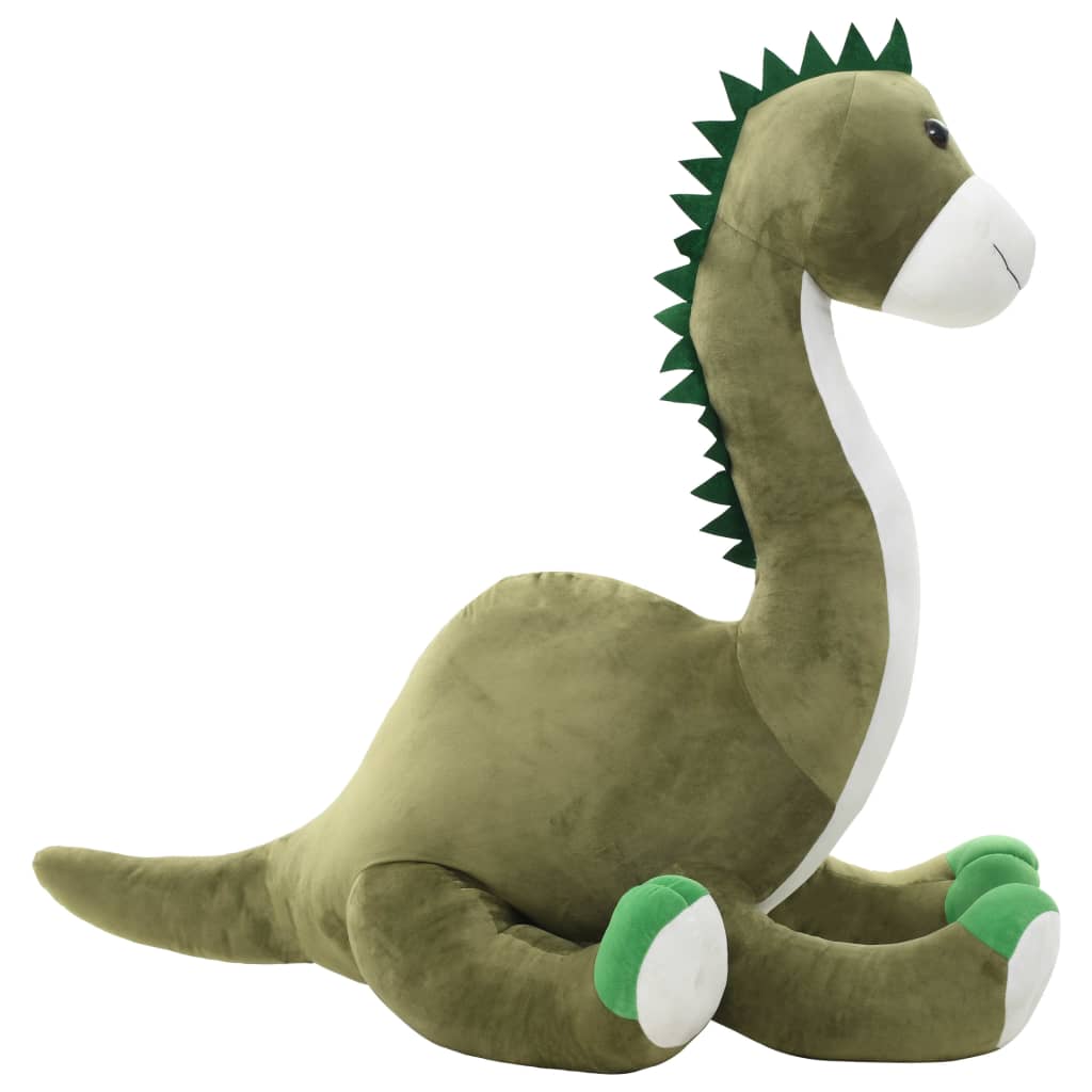 tøjdyr brontosaurus plysstof grøn