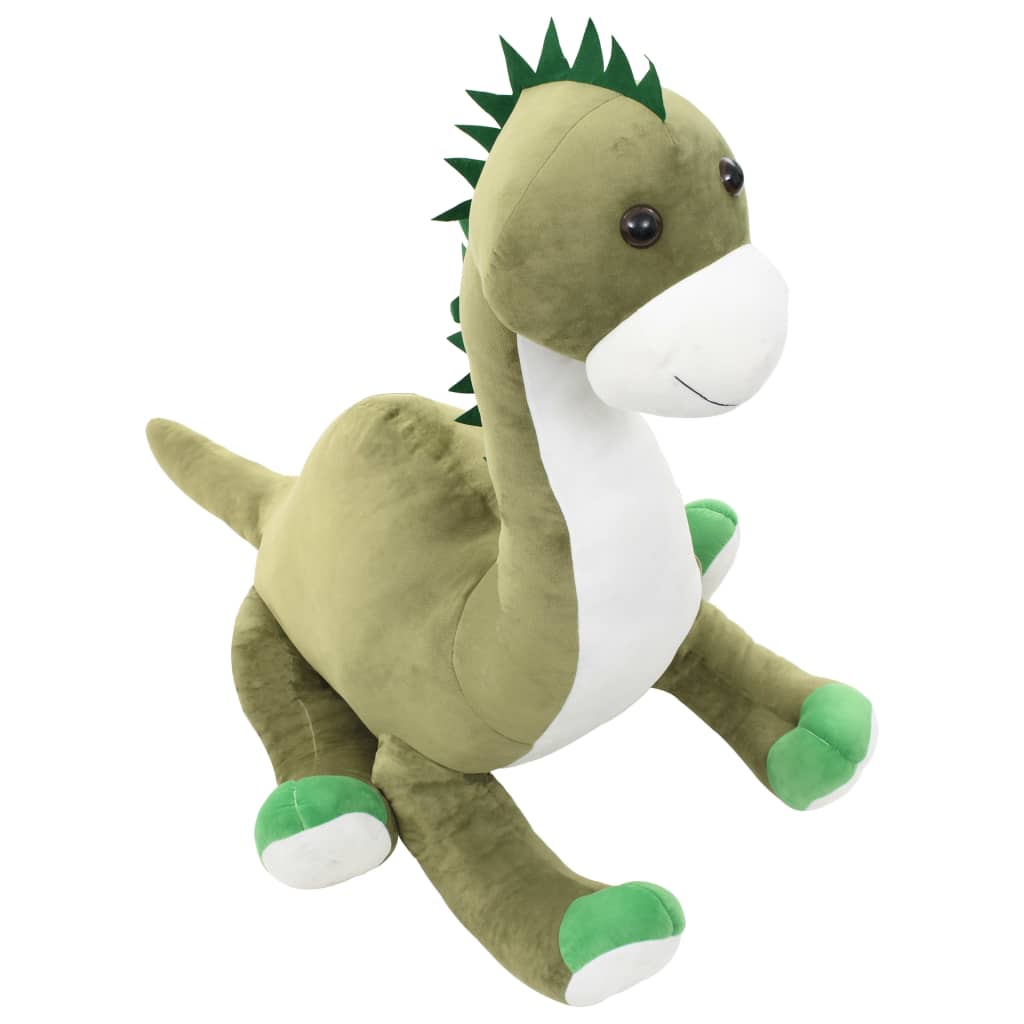 tøjdyr brontosaurus plysstof grøn