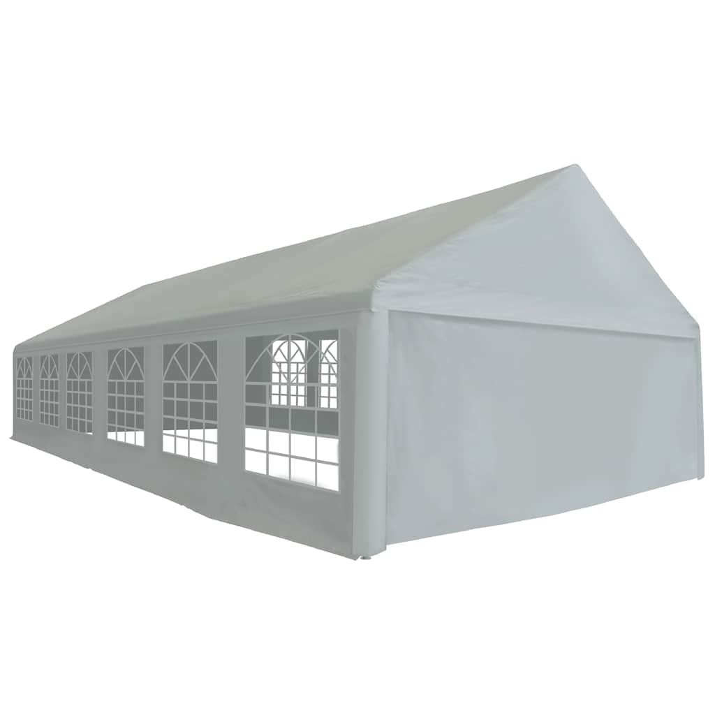 festtelt PE 6x12 m grå