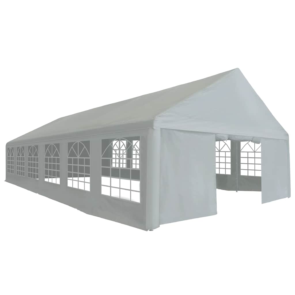 festtelt PE 6x12 m grå