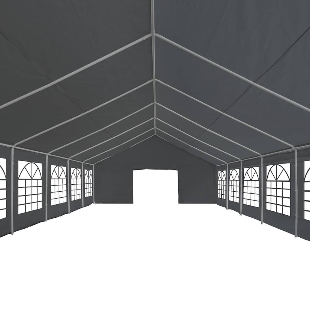 festtelt PE 6x12 m grå