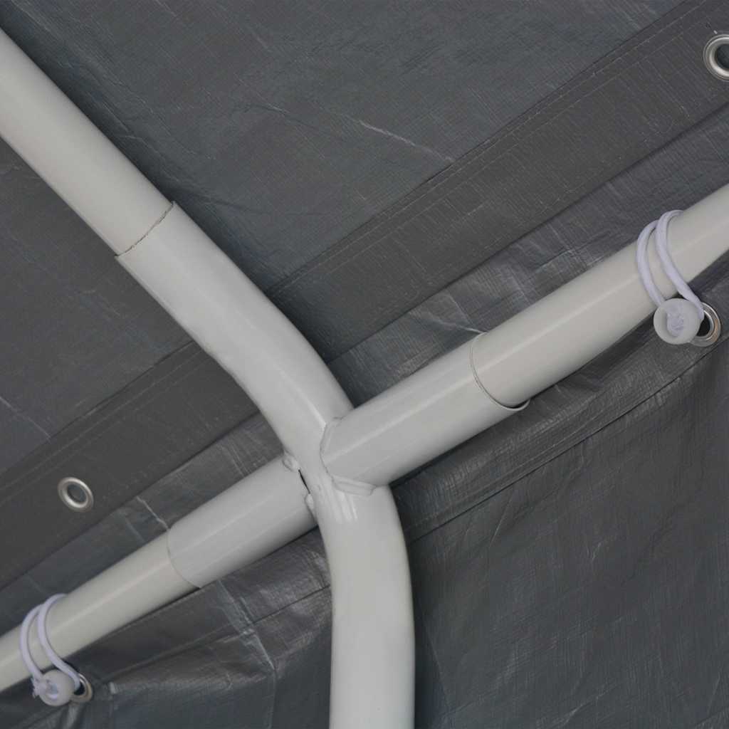 festtelt PE 6x12 m grå