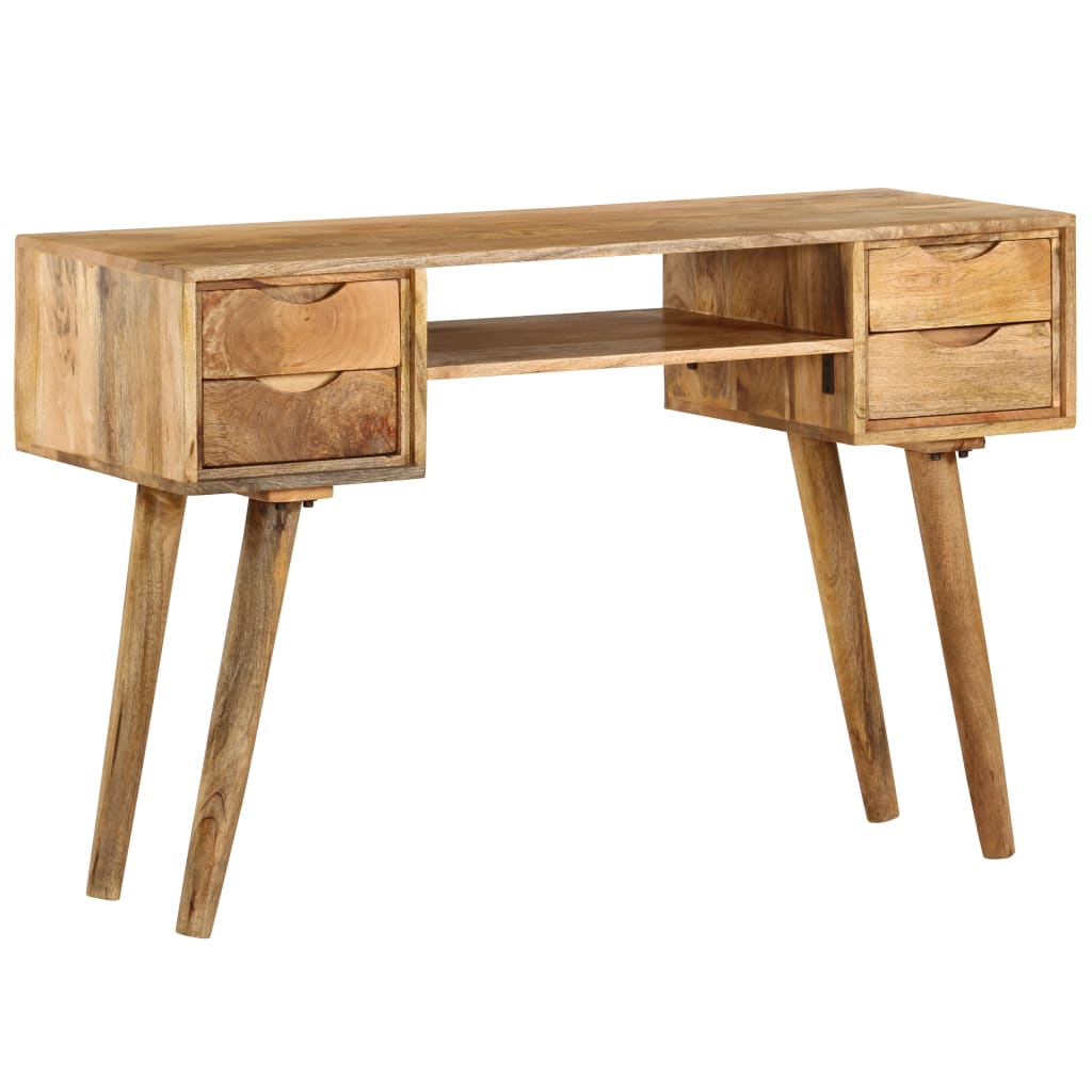 skrivebord massivt mangotræ 115 x 47 x 76 cm