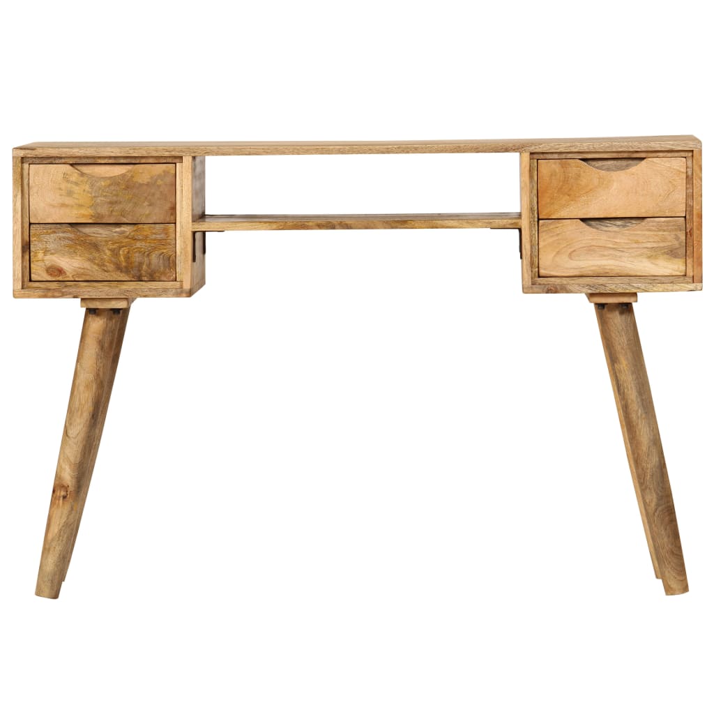 skrivebord massivt mangotræ 115 x 47 x 76 cm