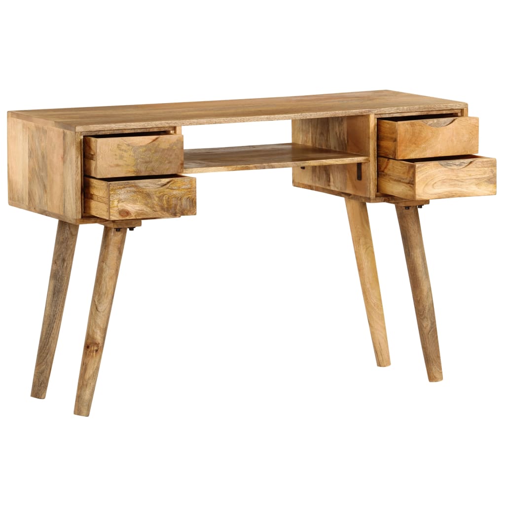 skrivebord massivt mangotræ 115 x 47 x 76 cm
