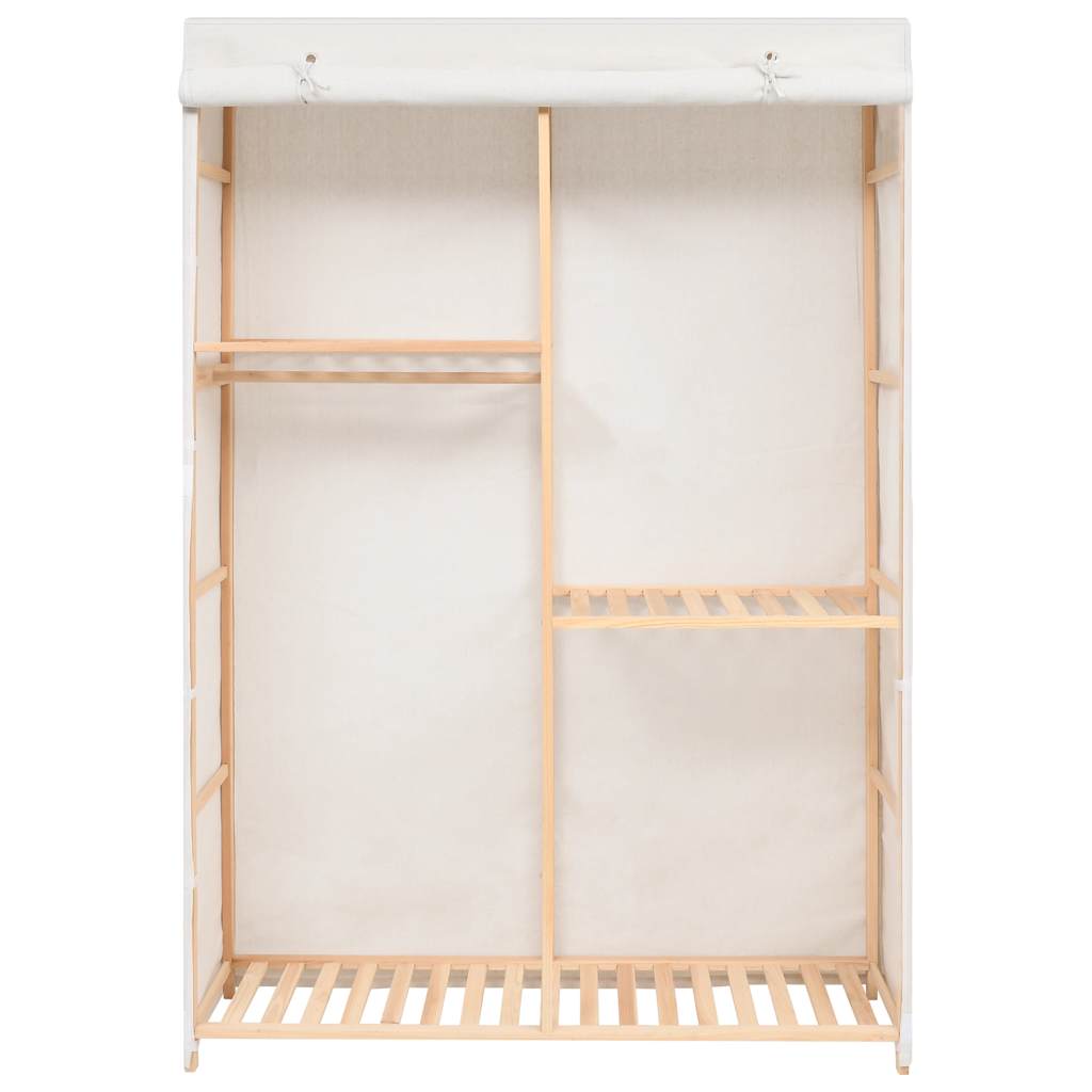 tøjgarderobe i 3 niveauer 110x40x170 cm