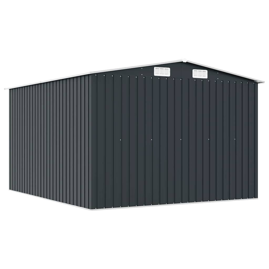 haveskur 257x298x178 cm metal antracitgrå