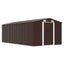 haveskur 257x489x181 cm metal brun