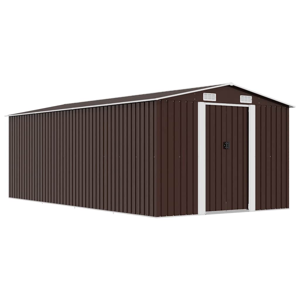 haveskur 257x489x181 cm metal brun