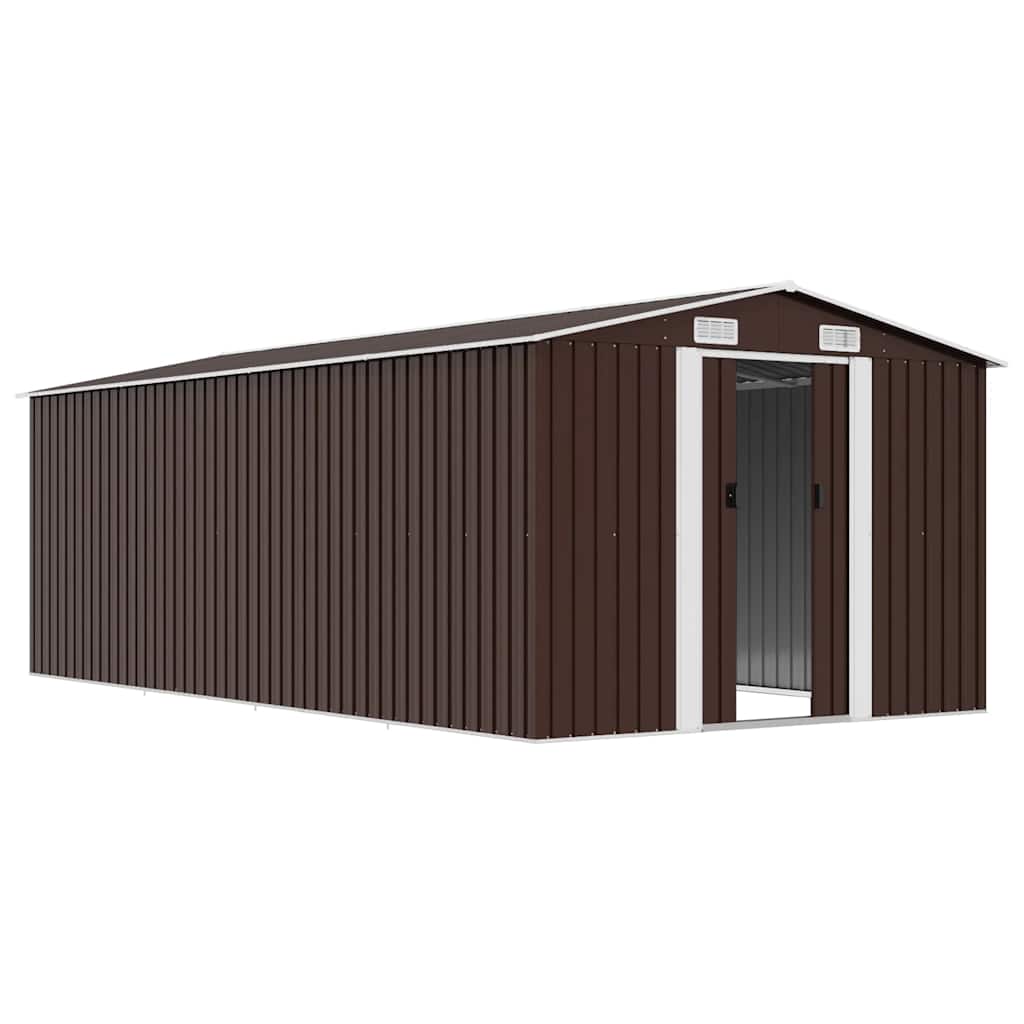 haveskur 257x489x181 cm metal brun