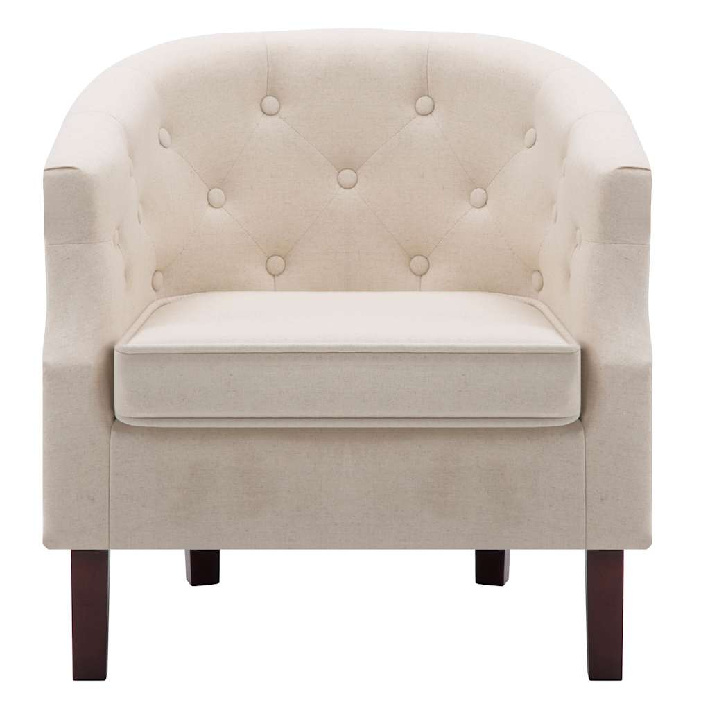 lænestol stof beige