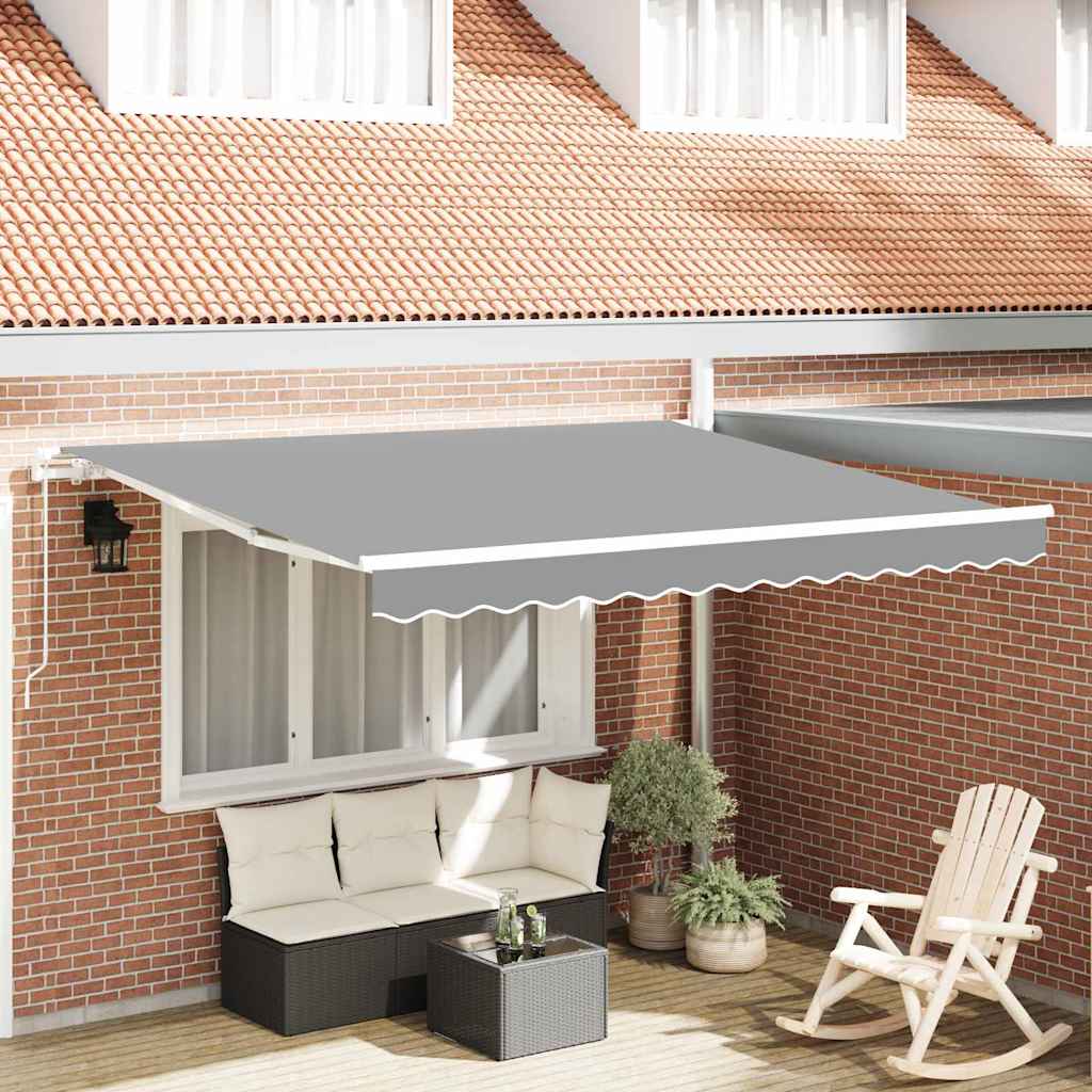 Markiseramme Hvid 300 x 250 cm Aluminium