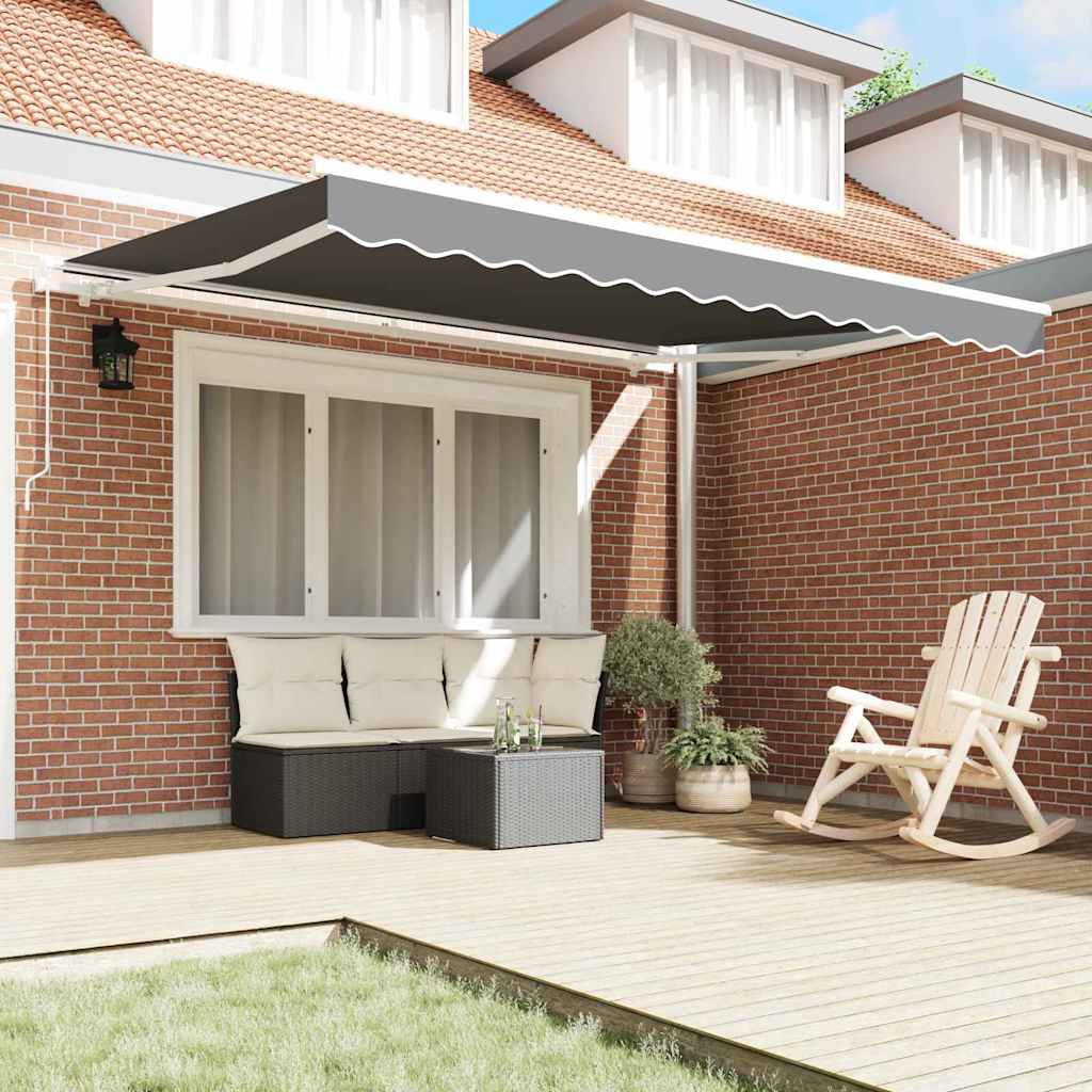 Markiseramme Hvid 350 x 250 cm Aluminium