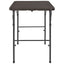 foldbart havebord 120 x 60 x 74 cm HDPE rattanlook brun