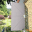 sammenklappelig sidemarkise til terrasse cremefarvet 300 x 150 cm