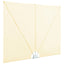 sammenklappelig sidemarkise til terrasse cremefarvet 300 x 200 cm